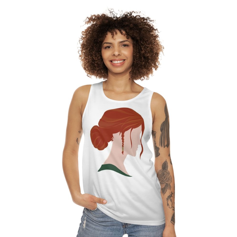 Triss Merigold Unisex Tank Top from The Witcher Video Game - women