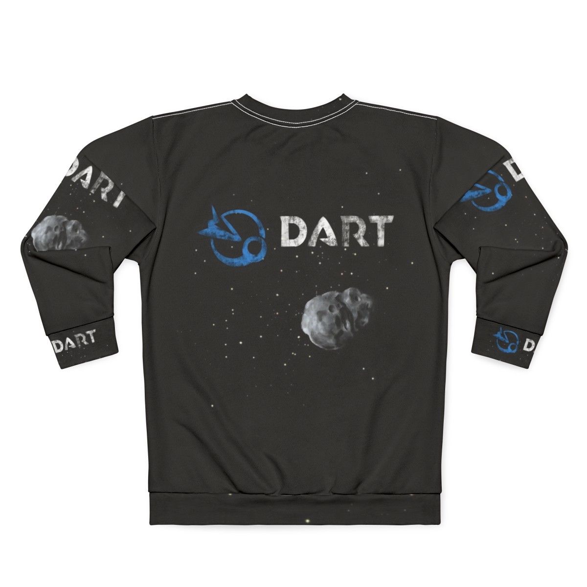 NASA DART Mission Asteroid Impact Illustration Sweatshirt - Back