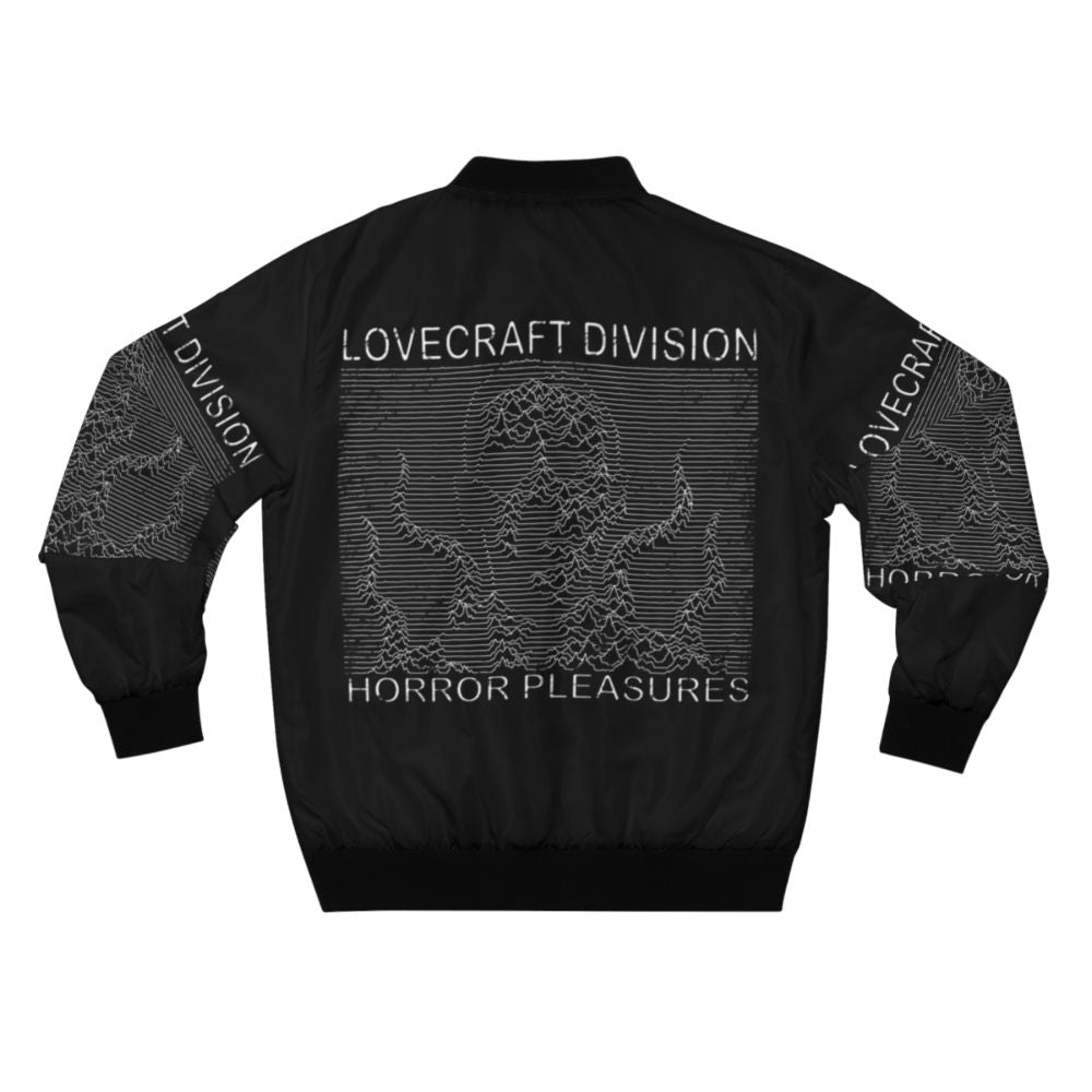 Lovecraft Division Cosmic Horror Bomber Jacket with Lovecraftian and Sci-Fi Inspired Design - Back