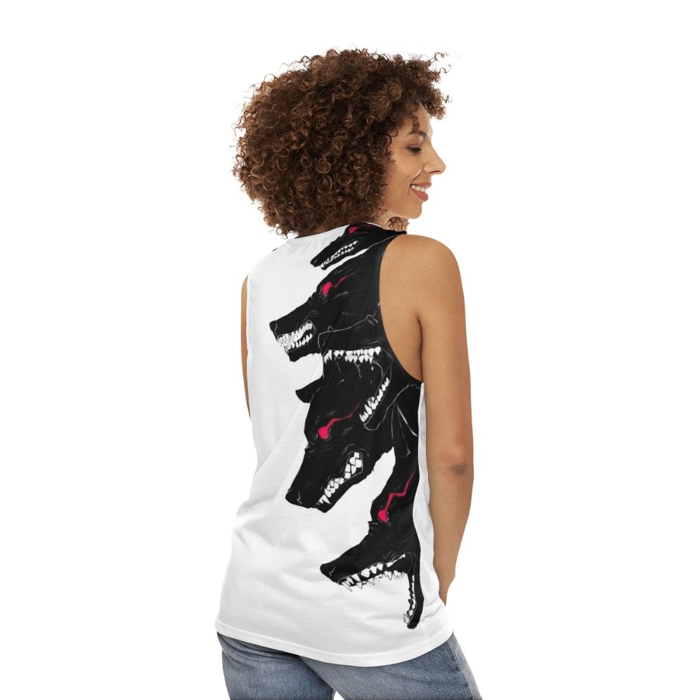 Unisex Wolf Tank Top - women back