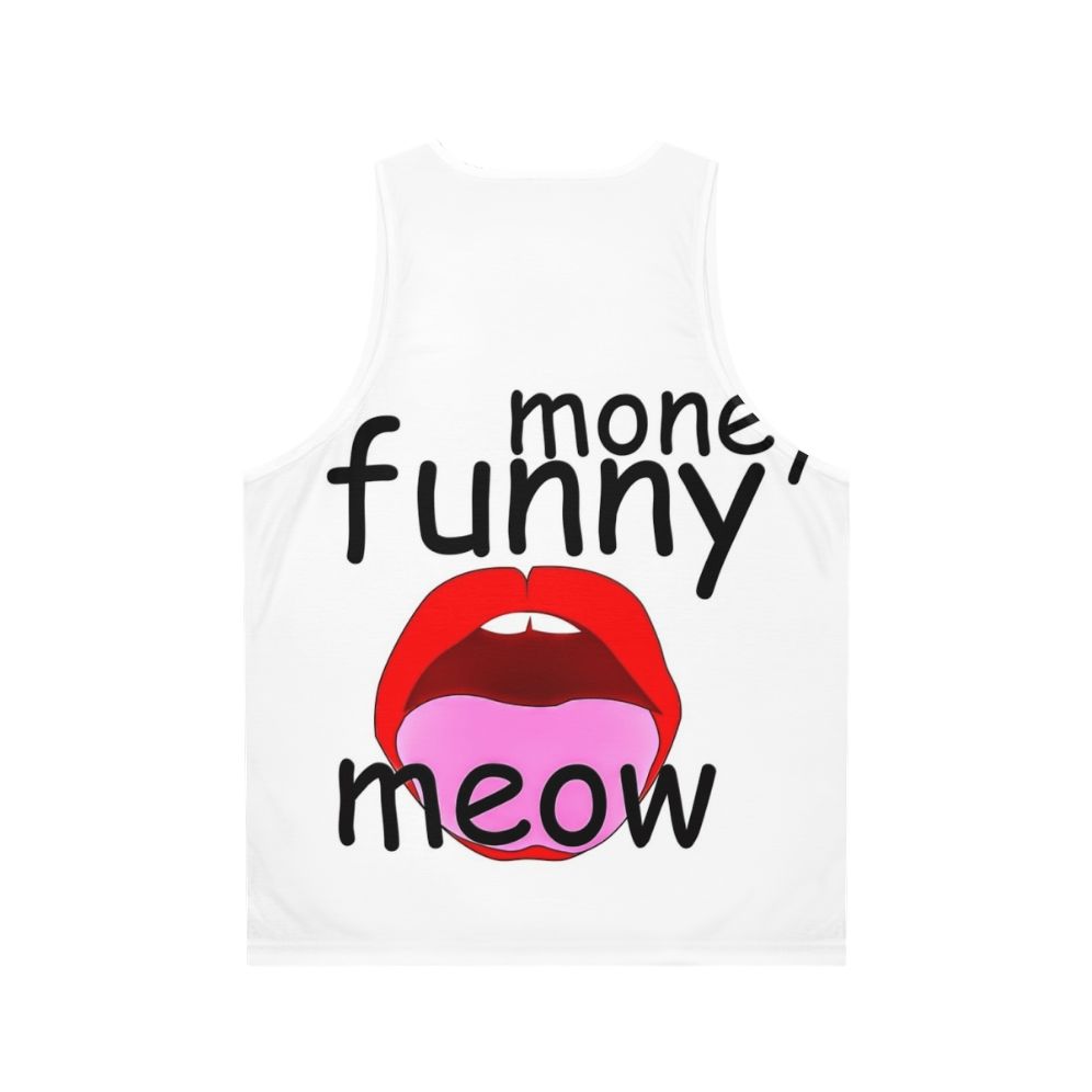 Funny unisex tank top with pop culture graphics - Back