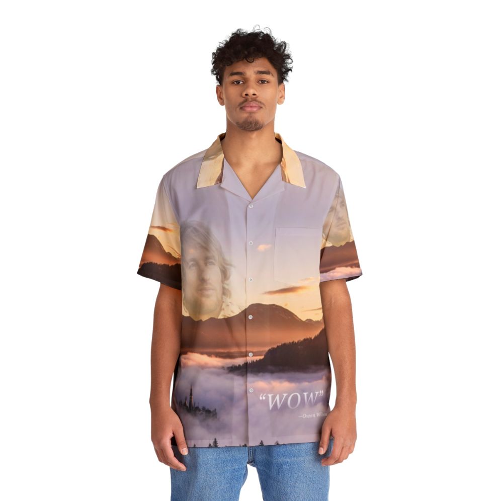 Wow Owen Wilson Inspired Hawaiian Shirt - People Front