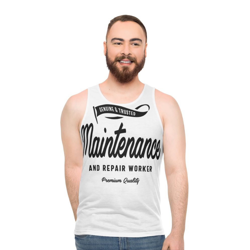 Maintenance and Repair Worker Unisex Tank Top - men