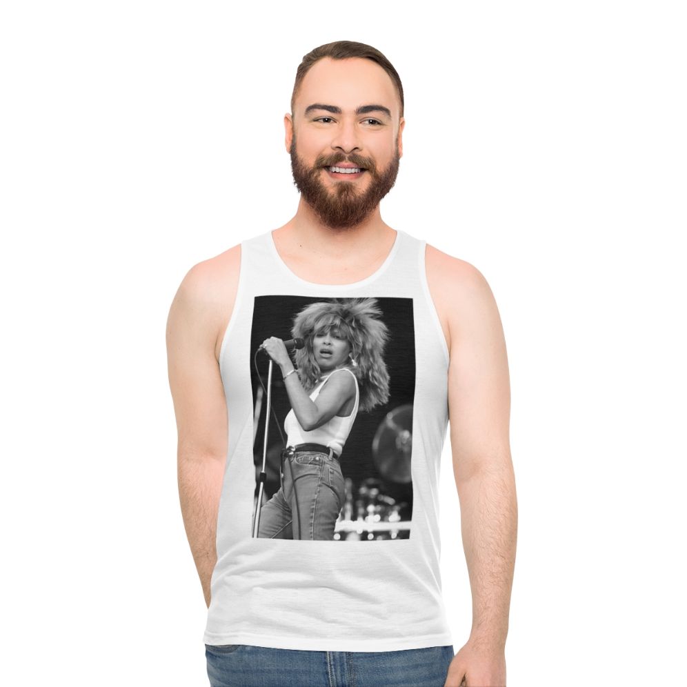 Tina Turner Inspired Unisex Music Fan Tank Top - men