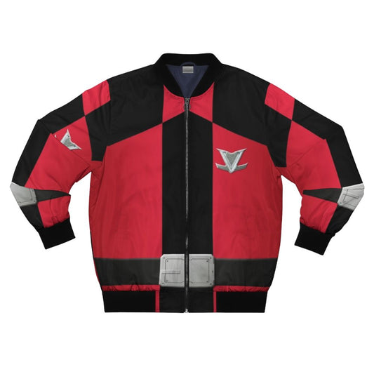 Lupin Red Bomber Jacket - Super Sentai-inspired red bomber jacket with thief and Japan TV show elements