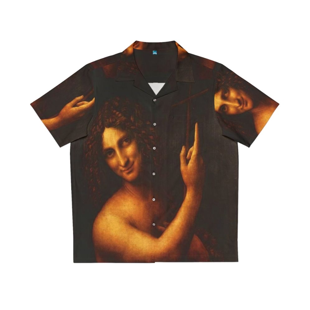 Leonardo da Vinci inspired Hawaiian shirt with St. John Baptist design