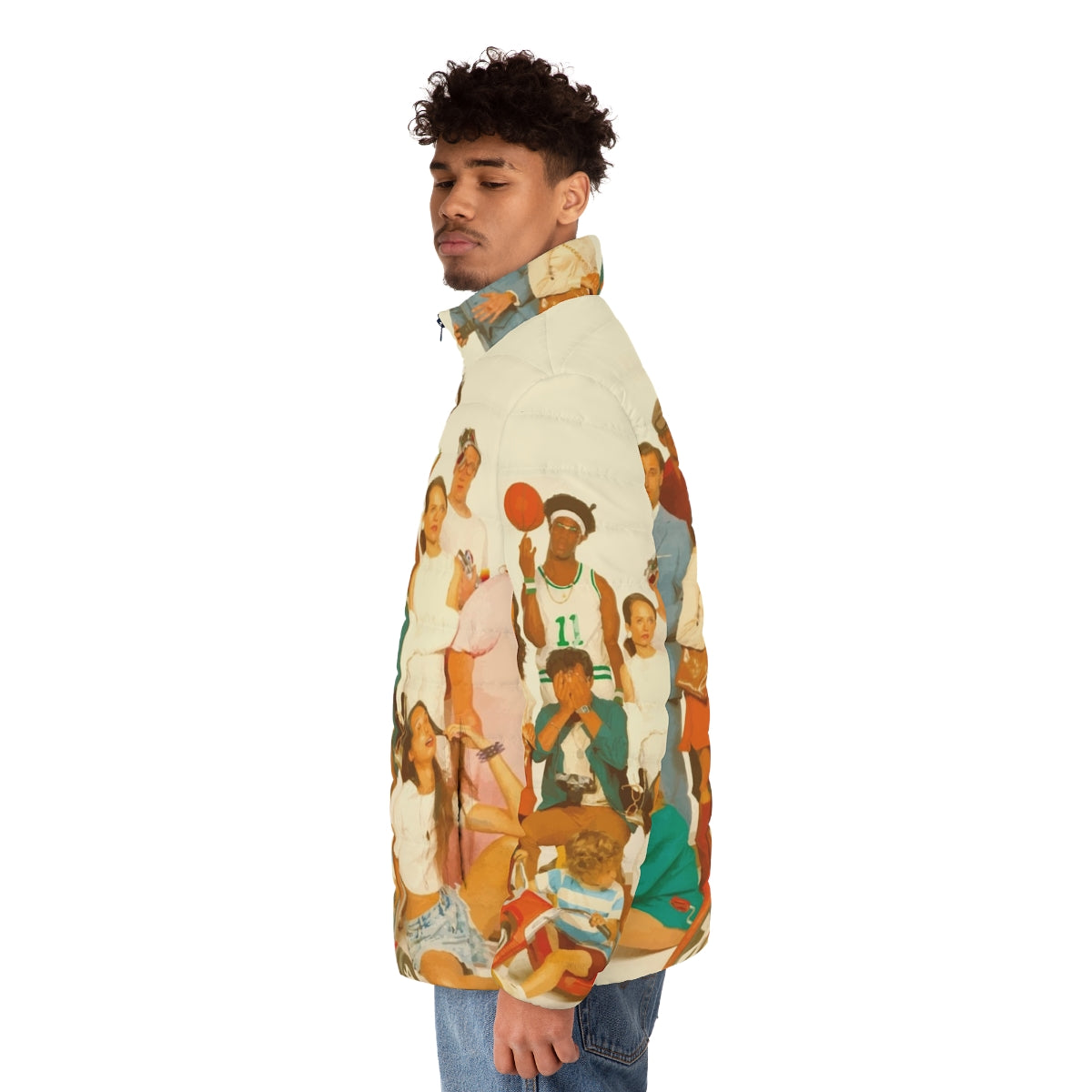 Glass Animals "How To Be A Human Being" Puffer Jacket - men side left