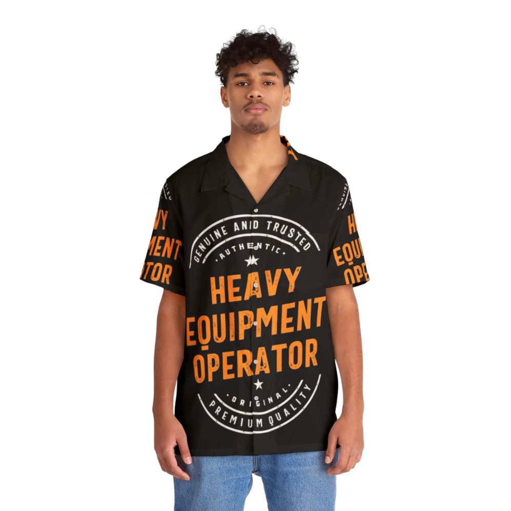 Heavy Equipment Operator Hawaiian Shirt - People Front