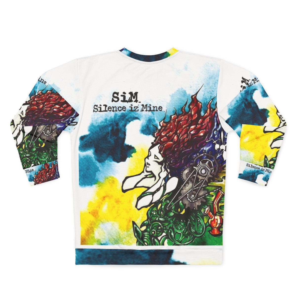 Silence Is Mine Band Sweatshirt with Album Art - Back