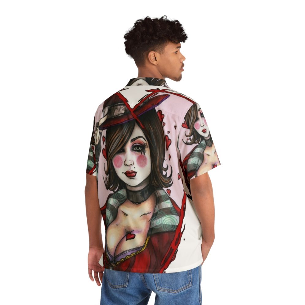 Moxxi Hawaiian Shirt with Tropical Print Design - People Back