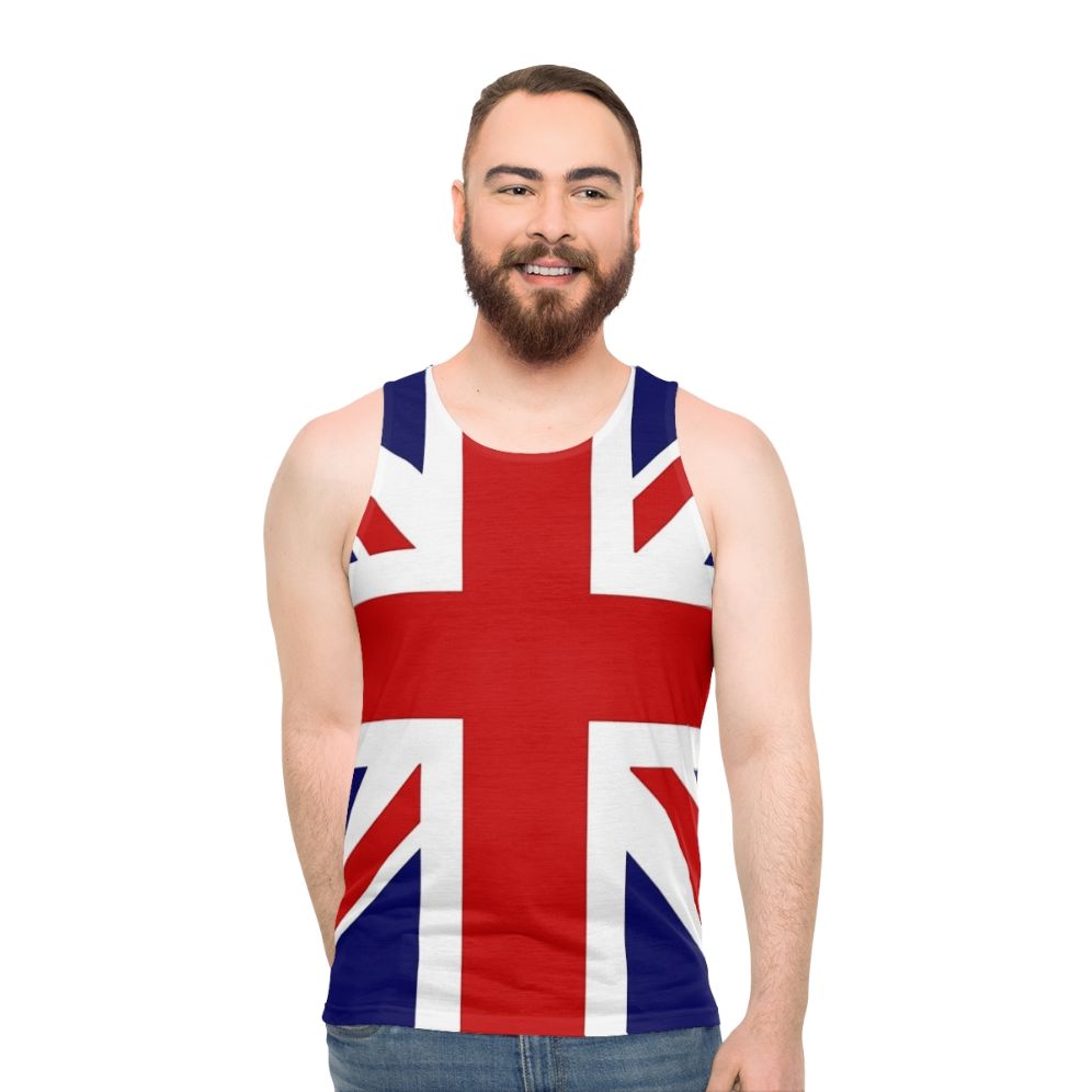 Union Jack punk cosplay unisex tank top - men