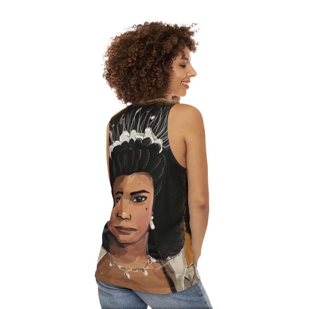 Queen Charlotte Bridgerton Unisex Tank Top - women back