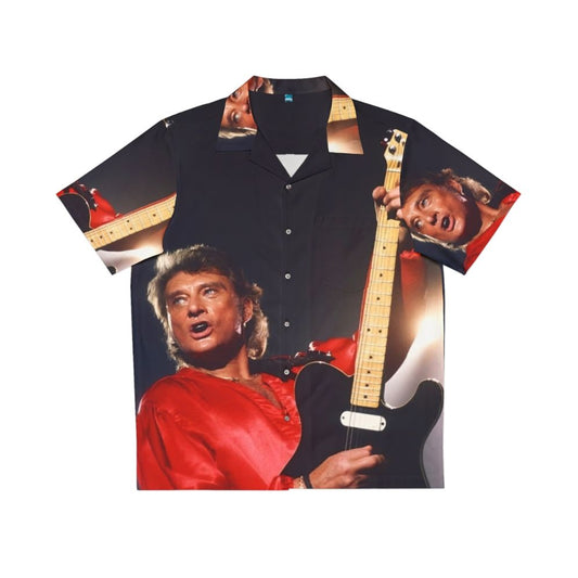 Johnny Hallyday Aesthetic Hawaiian Shirt