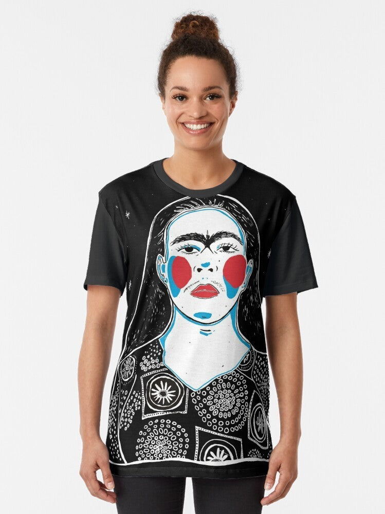 Pedro Lemebel LGBTQ Graphic T-Shirt featuring the renowned Chilean artist and performer - Women