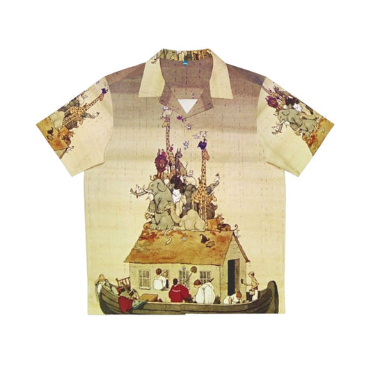 W Heath Robinson Noah's Arc Fantasy Hawaiian Shirt