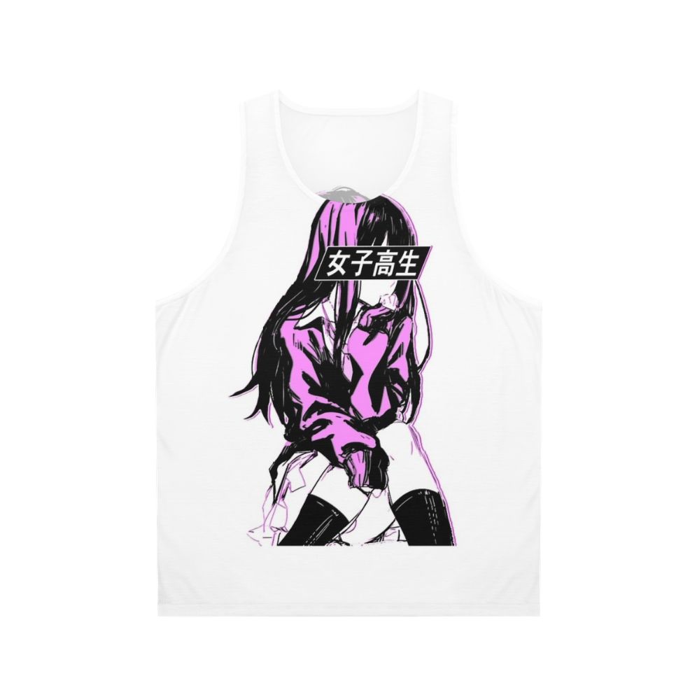 Sad anime Japanese aesthetic unisex tank top