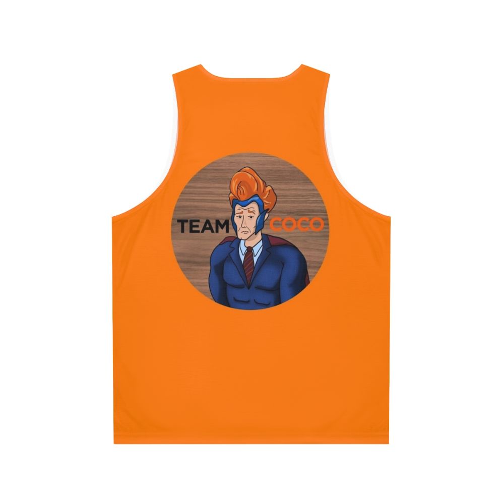 Conan O'Brien Inspired Unisex Team Coco Tank Top - Back