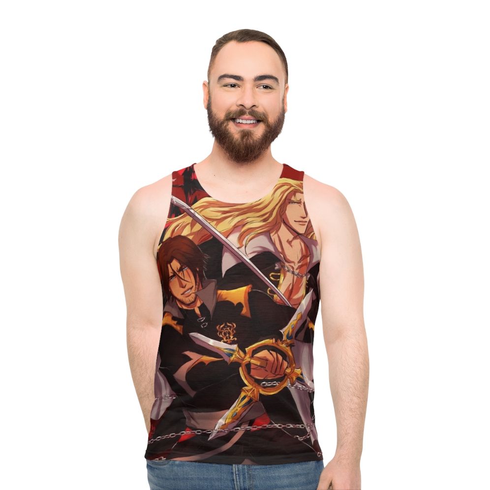 Castlevania Trevor and Alucard Unisex Tank Top - men