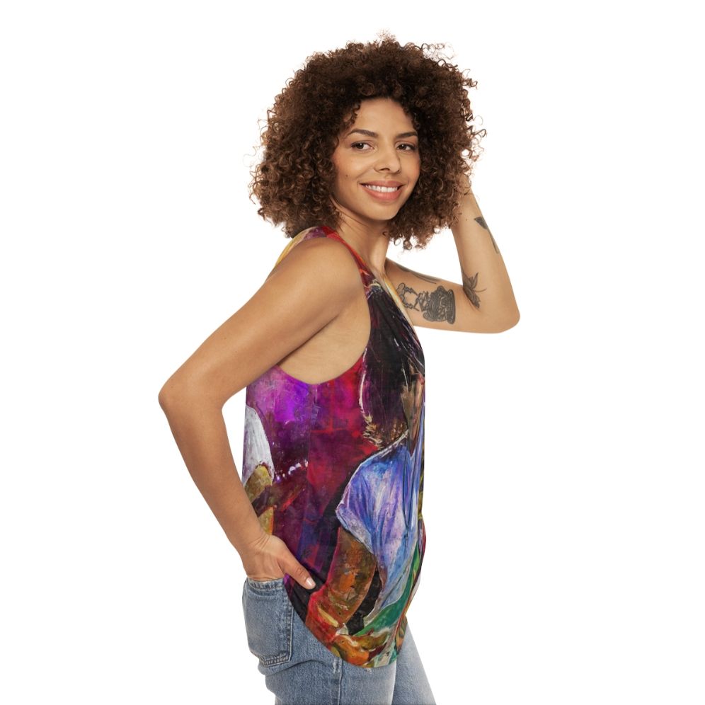 Jeff Beck art unisex tank top - women side