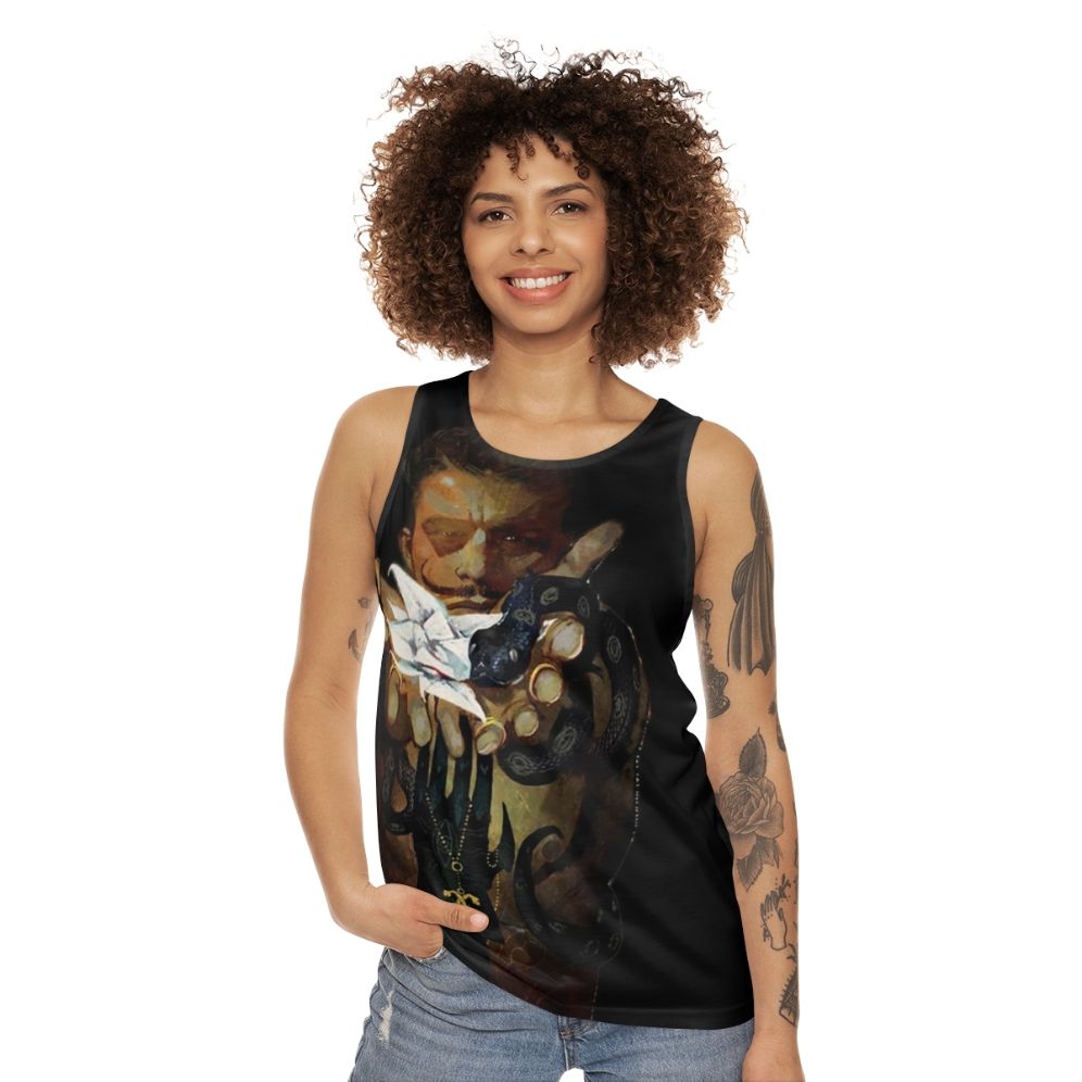 Mage inspired Dragon Age unisex tank top - women