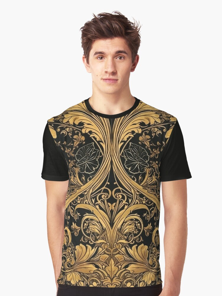 Art Nouveau Graphic T-Shirt featuring a timeless art nouveau design - Men