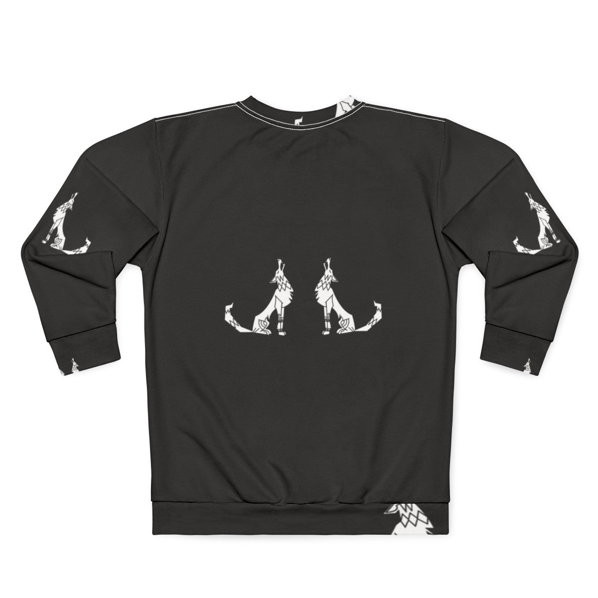 Howling wolves nature inspired sweatshirt - Back