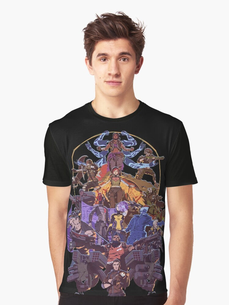 Borderlands Vault Season Graphic T-Shirt featuring fan art design - Men