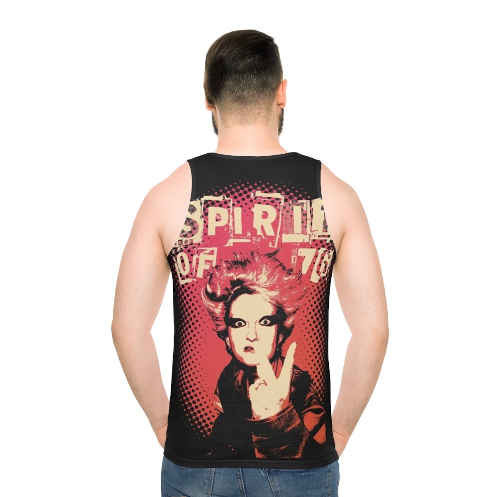 UK punk rock unisex tank top - men back