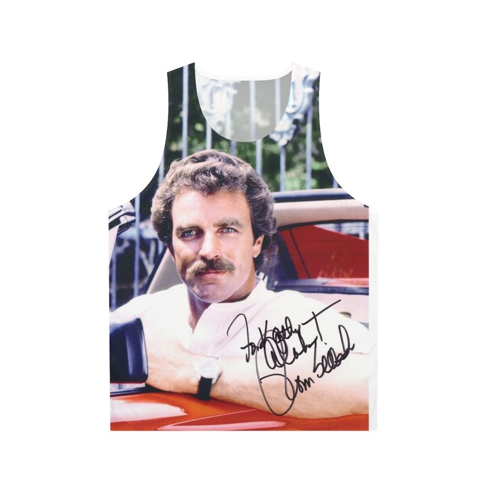 Signed Tom Selleck Celebrity Unisex Tank Top