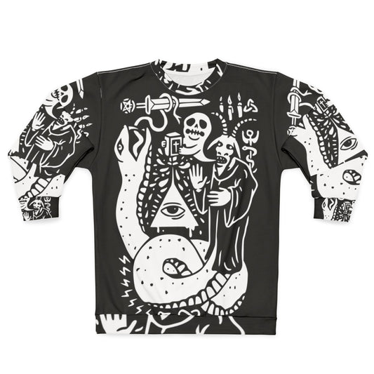 Occult Cult Sweatshirt with Illuminati and Dark Symbolism