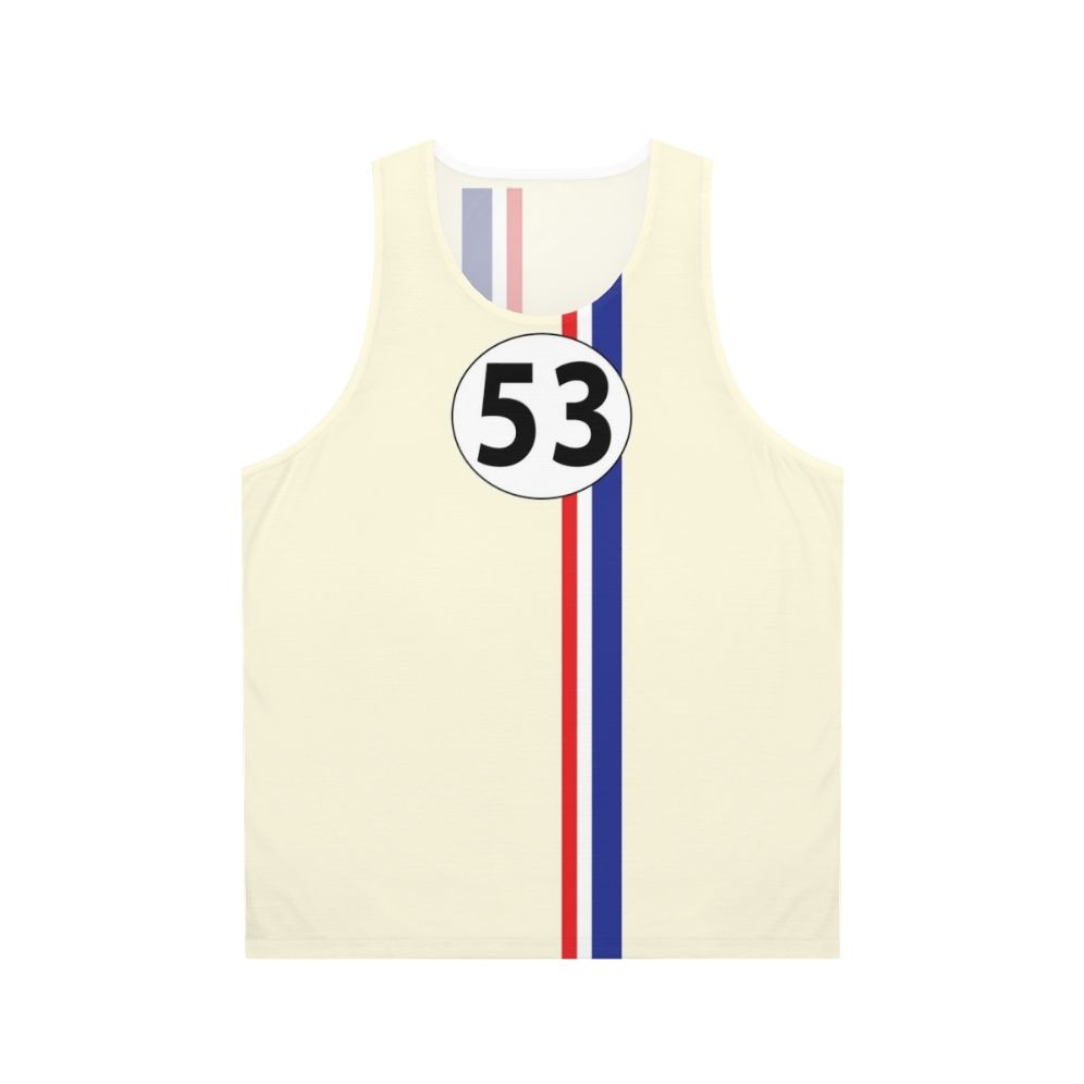 Vintage Herbie #53 racing car tank top