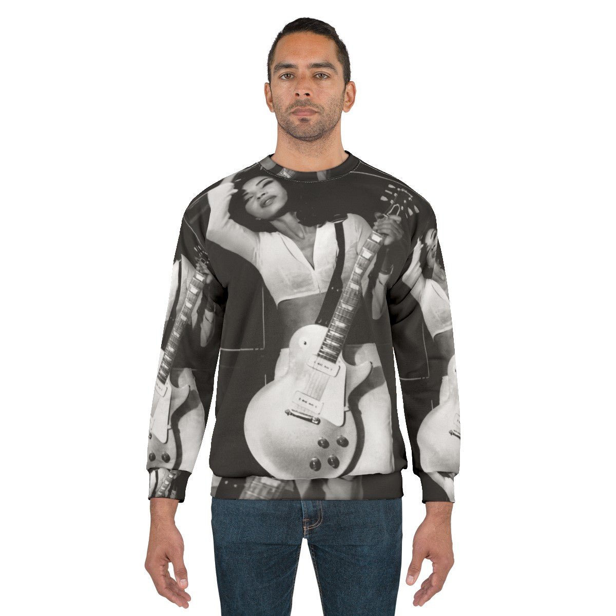 Sade inspired guitar aesthetic sweatshirt - men