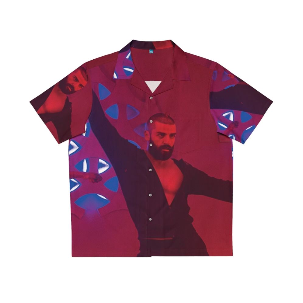 Ex Machina Hawaiian Shirt with Oscar Isaac inspired dance and disco design