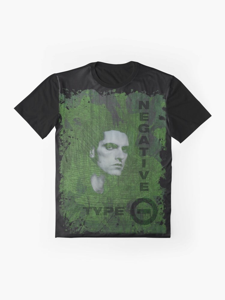 Type O Negative - Peter Steele Gothic Metal Band T-Shirt - Flat lay