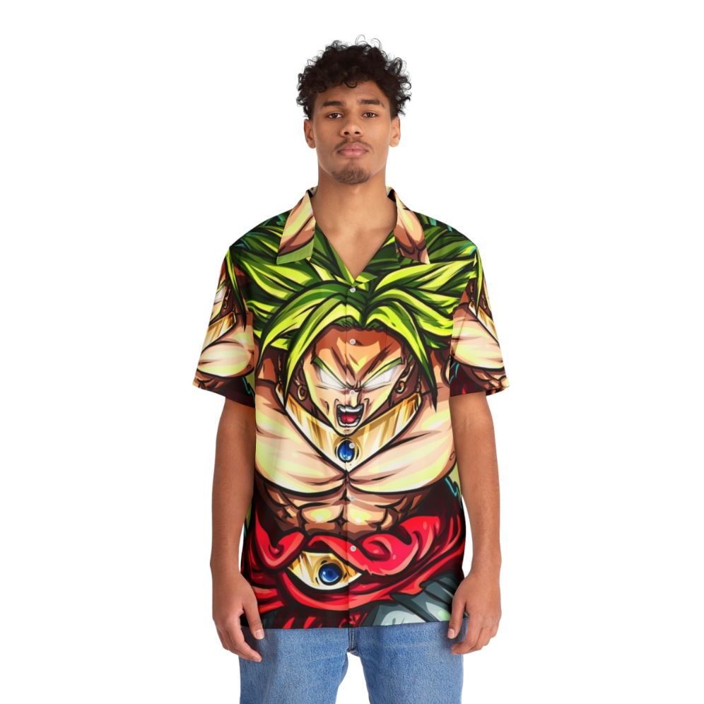 Broly Super Saiyan Dragon Ball Z Hawaiian Shirt - People Front