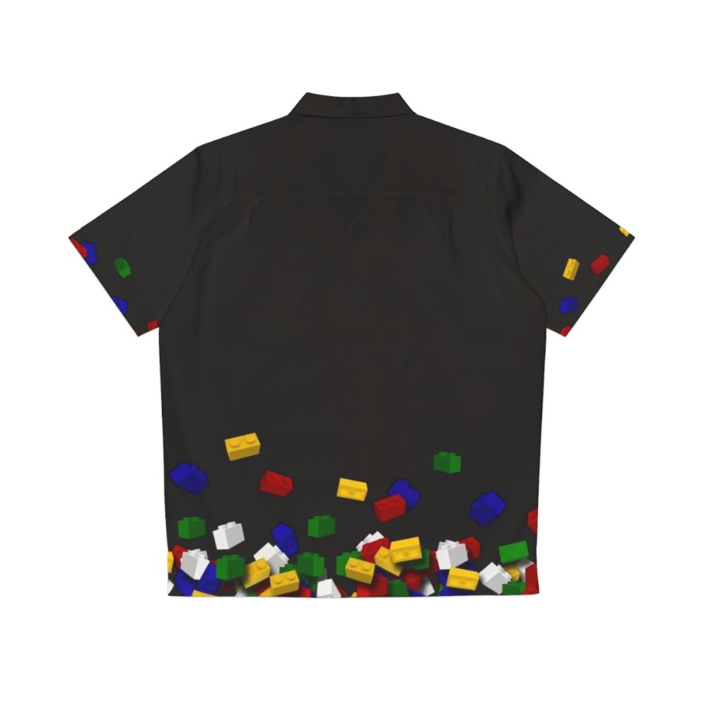 Brick Art Hawaiian Shirt featuring LEGO® inspired design - Back