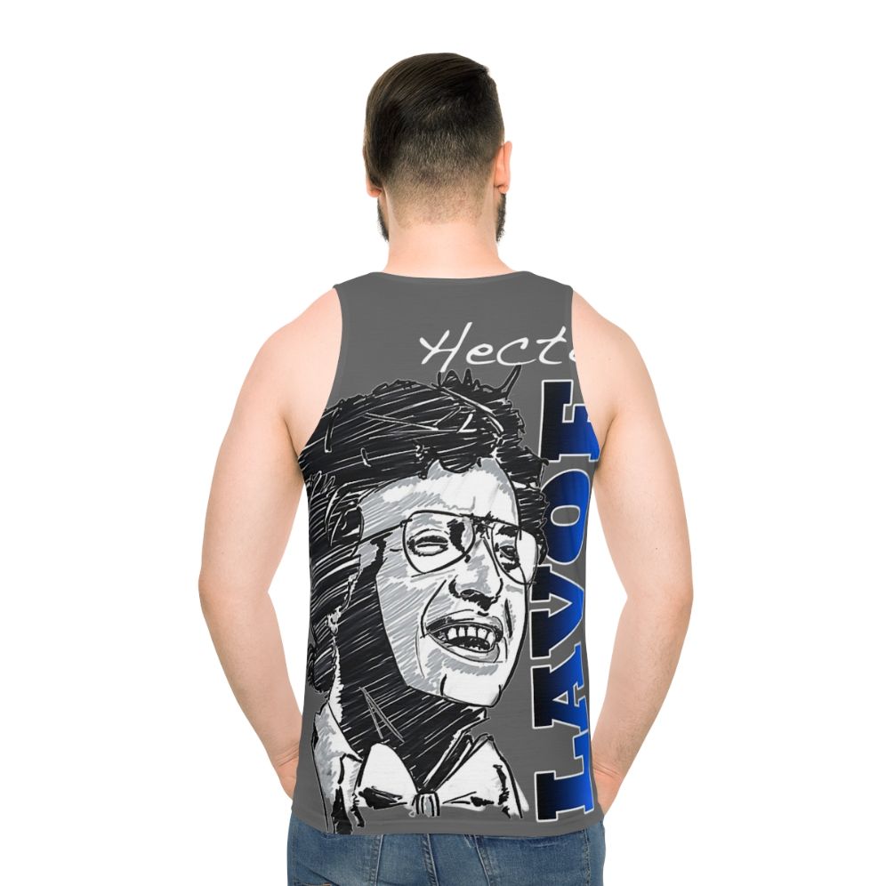 Hector Lavoe salsa singer unisex tank top - men back