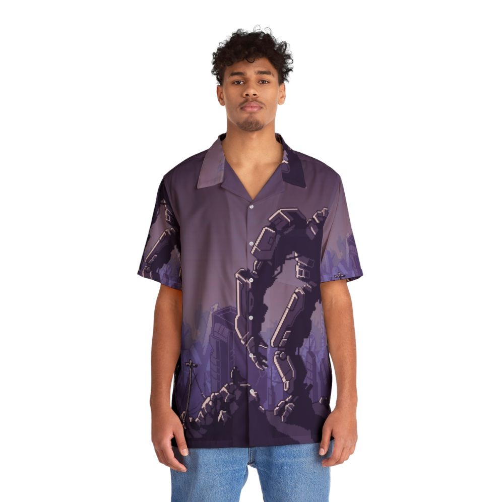 Into The Breach Mech Hawaiian Shirt - People Front