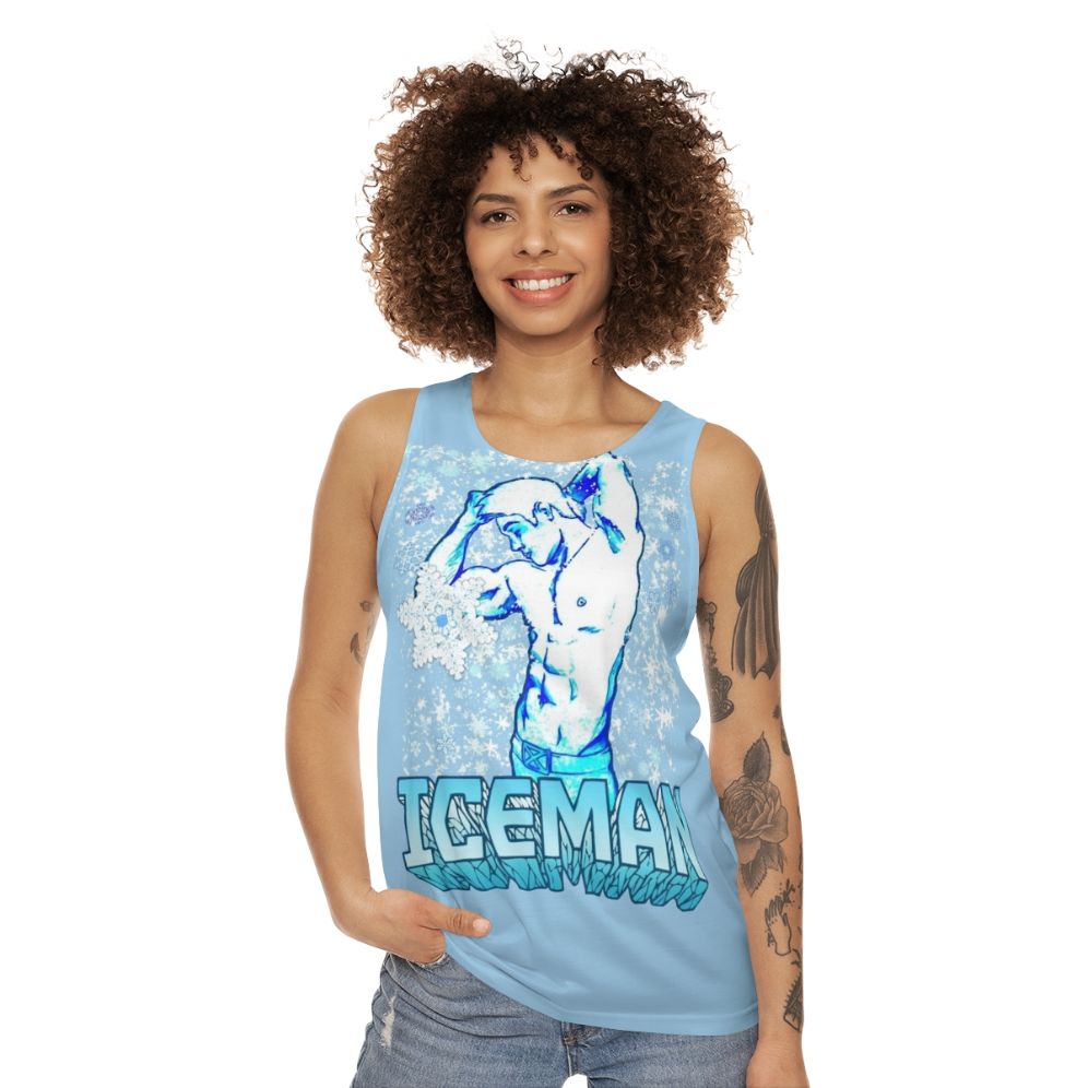 Unisex Iceman X-Men Superhero Tank Top - women