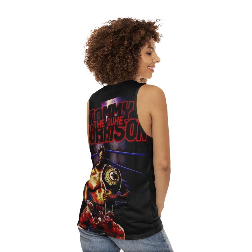 Tommy Morrison Heavyweight Champion Unisex Tank Top - women back