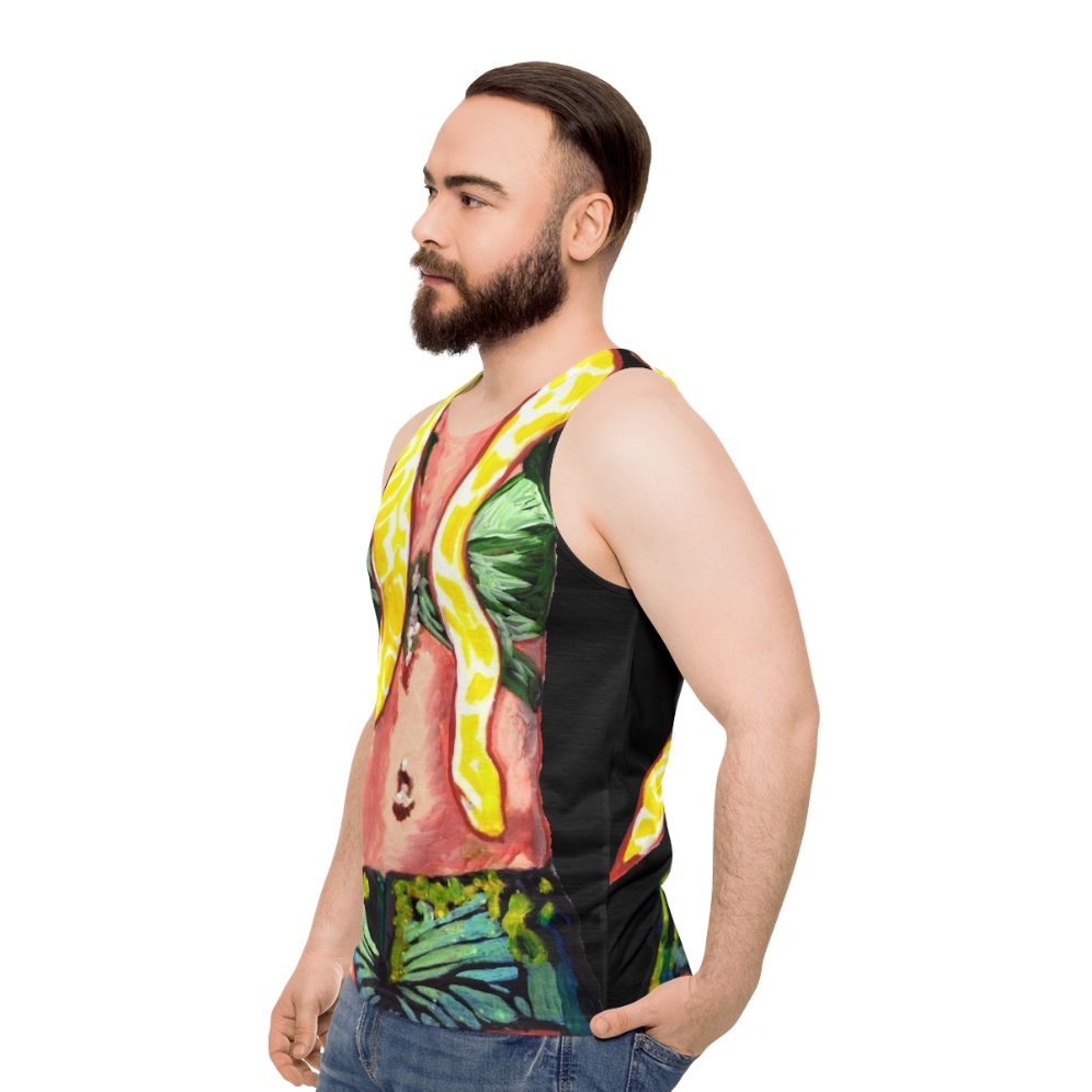 Unisex Snake 4 U 90s Pop Art Tank Top - men side