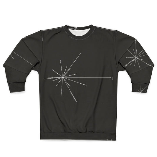 Pioneer Plaque Pulsar Map Sweatshirt - Cosmic Exploration Apparel