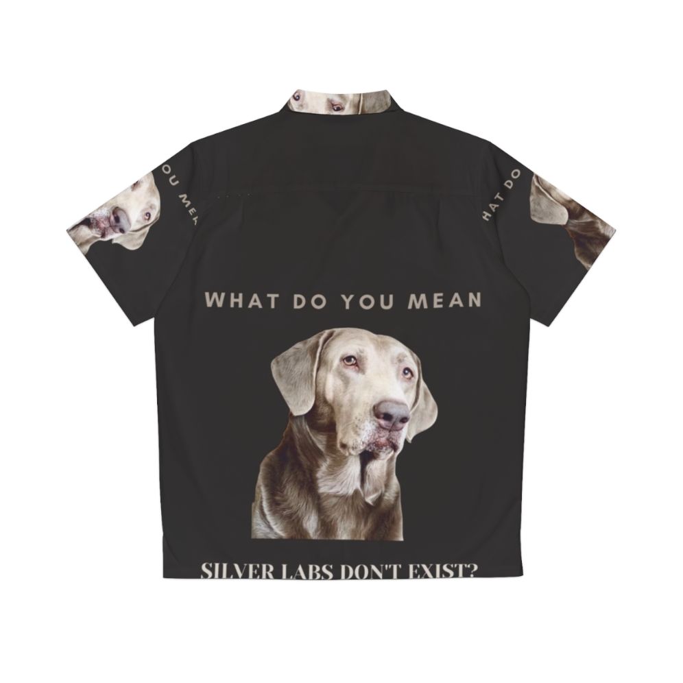 Silver Labrador Hawaiian Shirt - Back