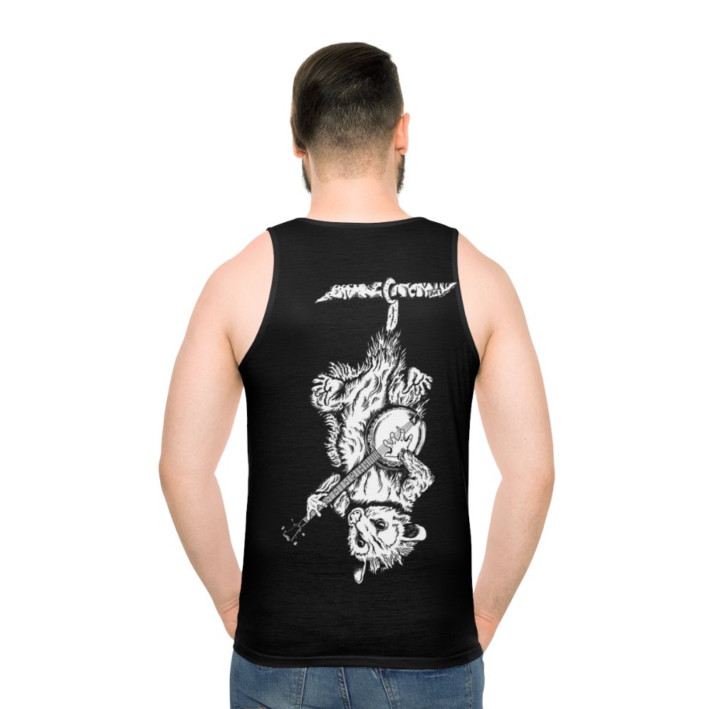 Possum Banjo Unisex Bluegrass Music Tank Top - men back