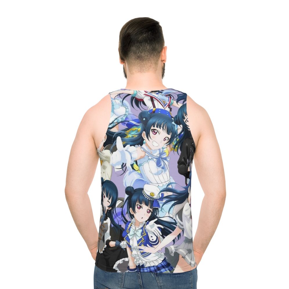 Yohane Everywhere Unisex Love Live Sunshine Tank Top - men back