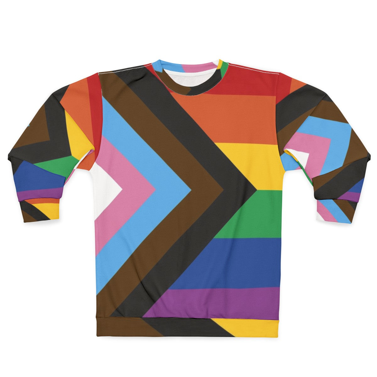 Inclusive Progress Pride Flag Sweatshirt