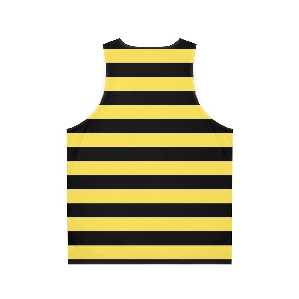 Me Before You' Black and Yellow Stripes Unisex Tank Top - Back