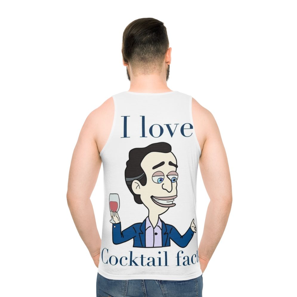 Big Mouth Cocktail Facts Unisex Netflix Tank Top - men back