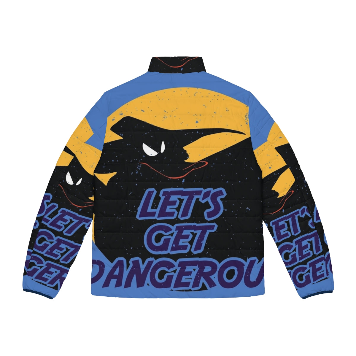 Darkwing Duck and Scrooge McDuck inspired puffer jacket - Back