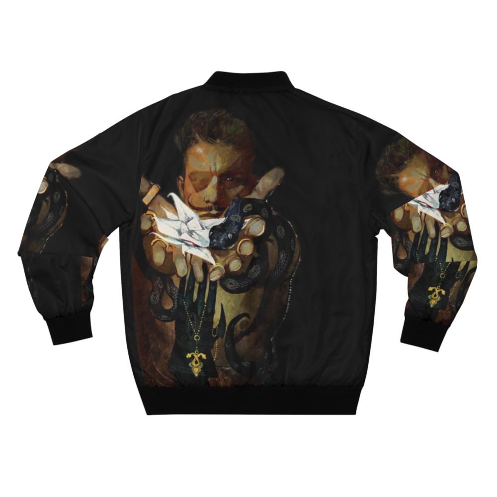 Dorian Pavus Dragon Age Bomber Jacket featuring the Tarot design - Back